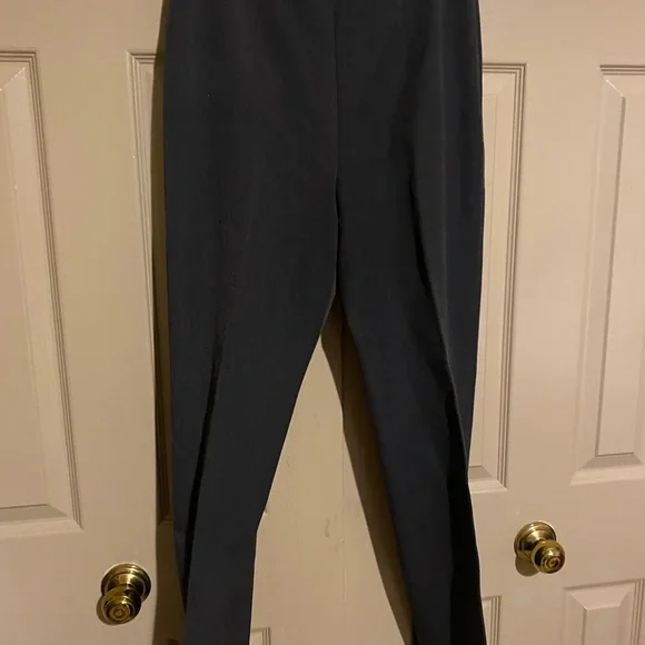 Eddie Bauer dark grey Sz 10 slacks.  Straight leg. Side zipper.  DS10 - Picture 2 of 3